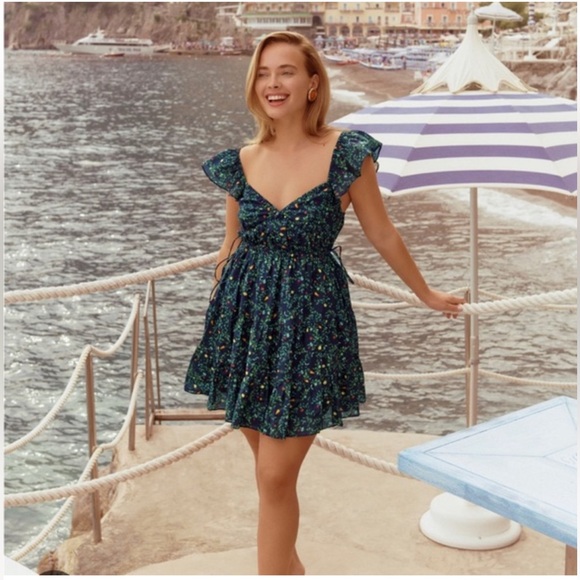 EC Lucia dress midnight garden color sz small - Picture 2 of 6